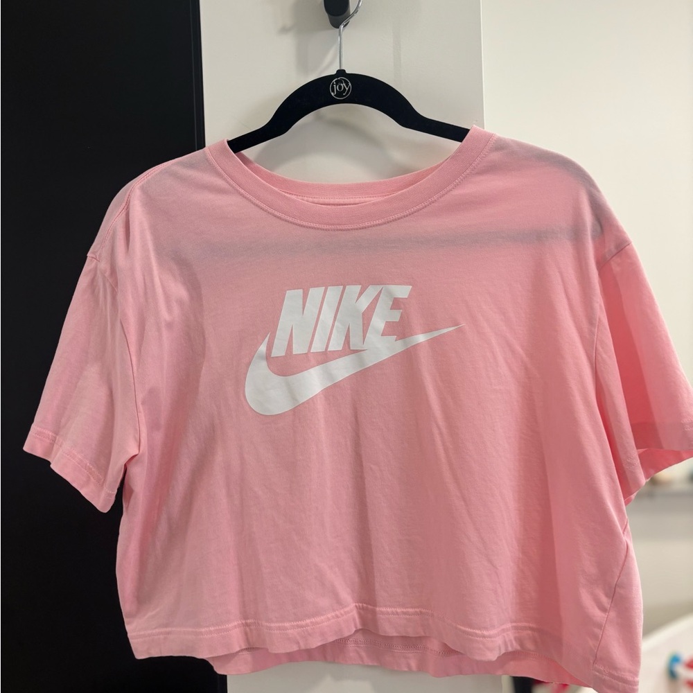 Nike Pink Cropped T-Shirt